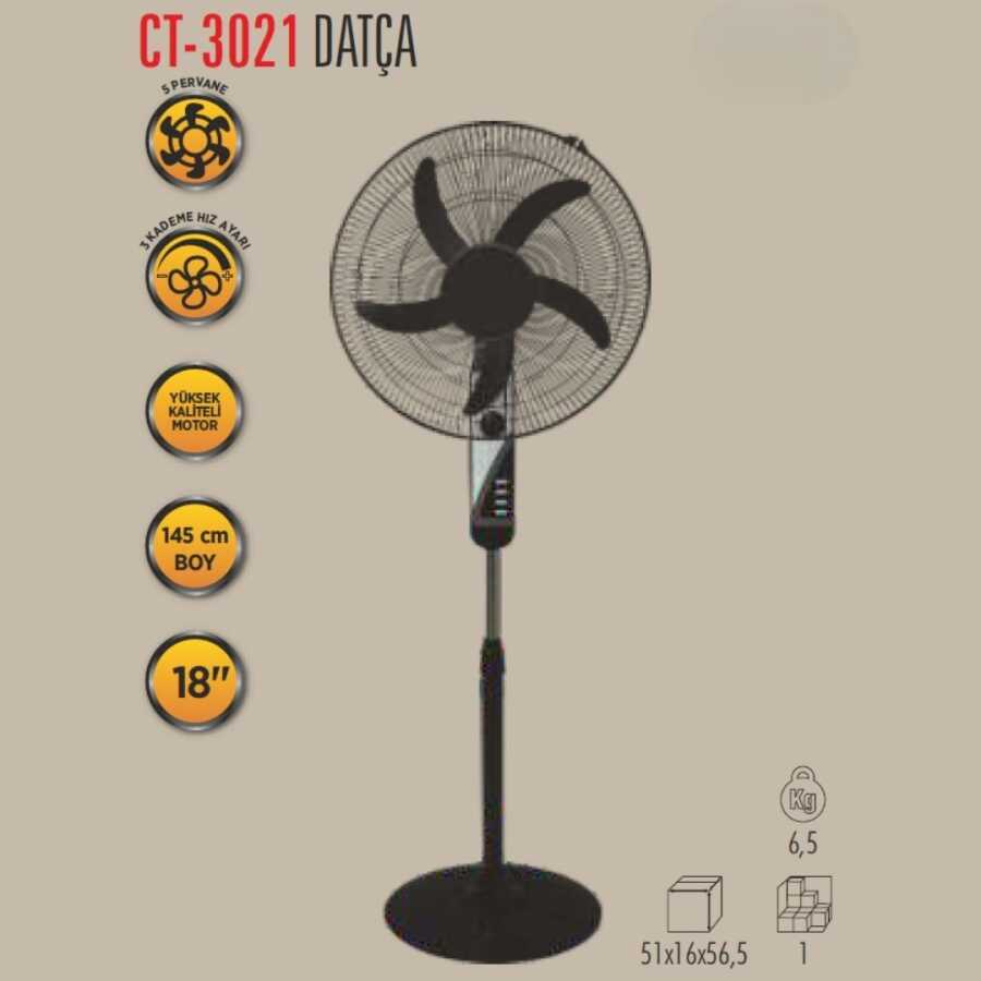 CT-3021 Datça Vantilatör Ayaklı Vantilatör