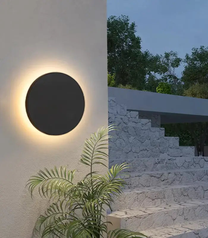 Atanur Rowall 33 cm 9W Yuvarlak Duvar Aplik IP65 Beyaz 3000K - Sarı Işık ürün görseli