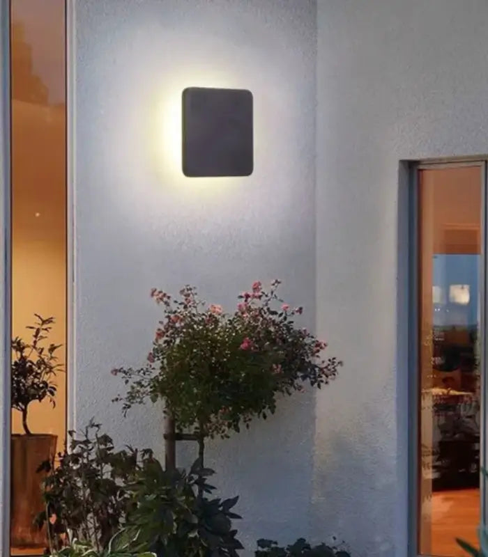 Atanur Suwall 33x33 cm 24W Kare Duvar Aplik IP65 Beyaz 3000K - Sarı Işık ürün görseli
