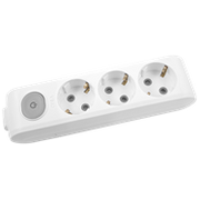 Viko Multi-Let Üçlü Grup Priz Anahtarlı Topraklı Çocuk Korumalı Klemensli