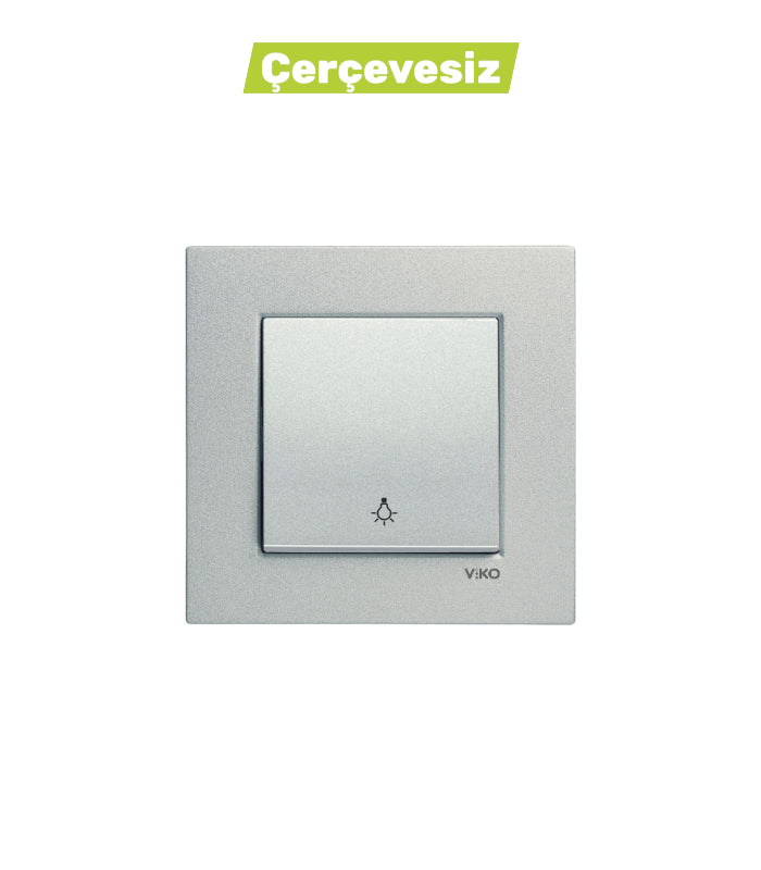 N/T Gümüş Light Mekanizma+Düğme