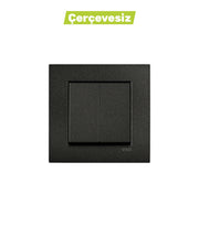 N/T Siyah Komütatör Mekanizma + Düğme