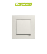 N/T Met.beyaz Anahtar Mekanizma + Düğme