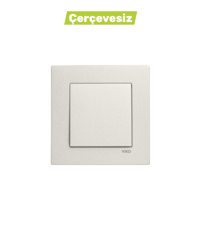 N/T Met.beyaz Anahtar Mekanizma + Düğme