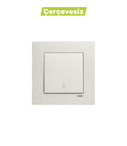 N/T Met. Beyaz Vavien Mekanizma + Düğme