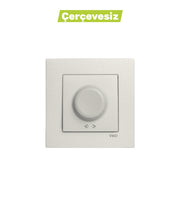 N/T Met. Beyaz Rotatif Dimmer 40-600w Mekanizma + Düğme
