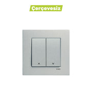 N/T Gümüş Jaluzi Mekanizma + Düğme