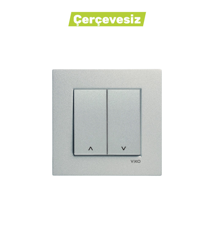 N/T Gümüş Jaluzi Mekanizma + Düğme