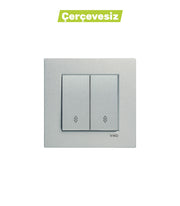 N/T Gümüş Komütatör Vavien Mekanizma + Düğme