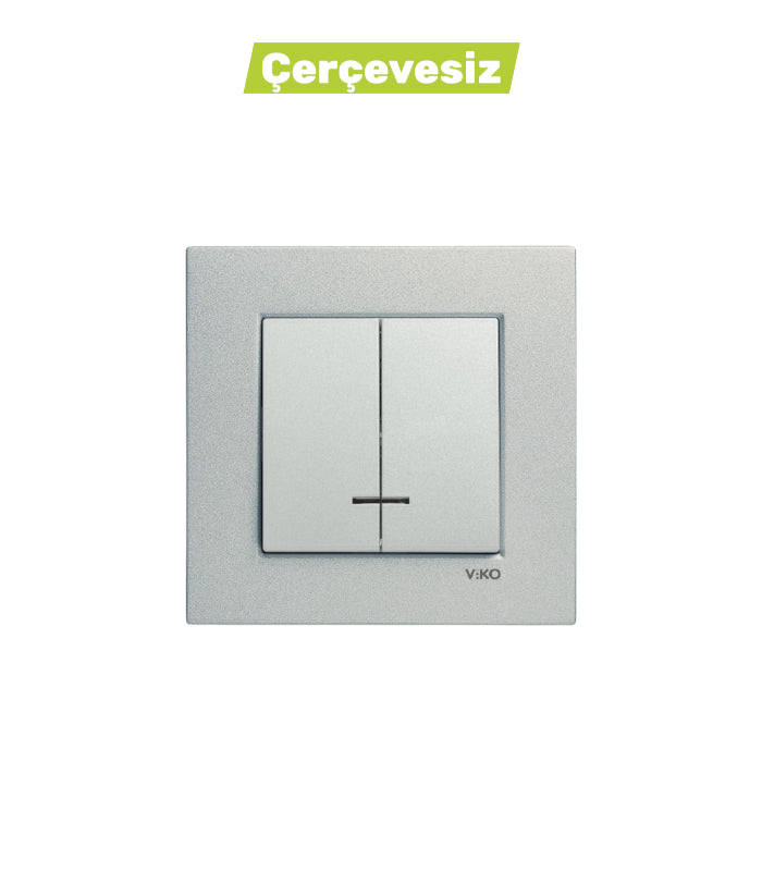 Novella Gümüş Işıklı Komütatör