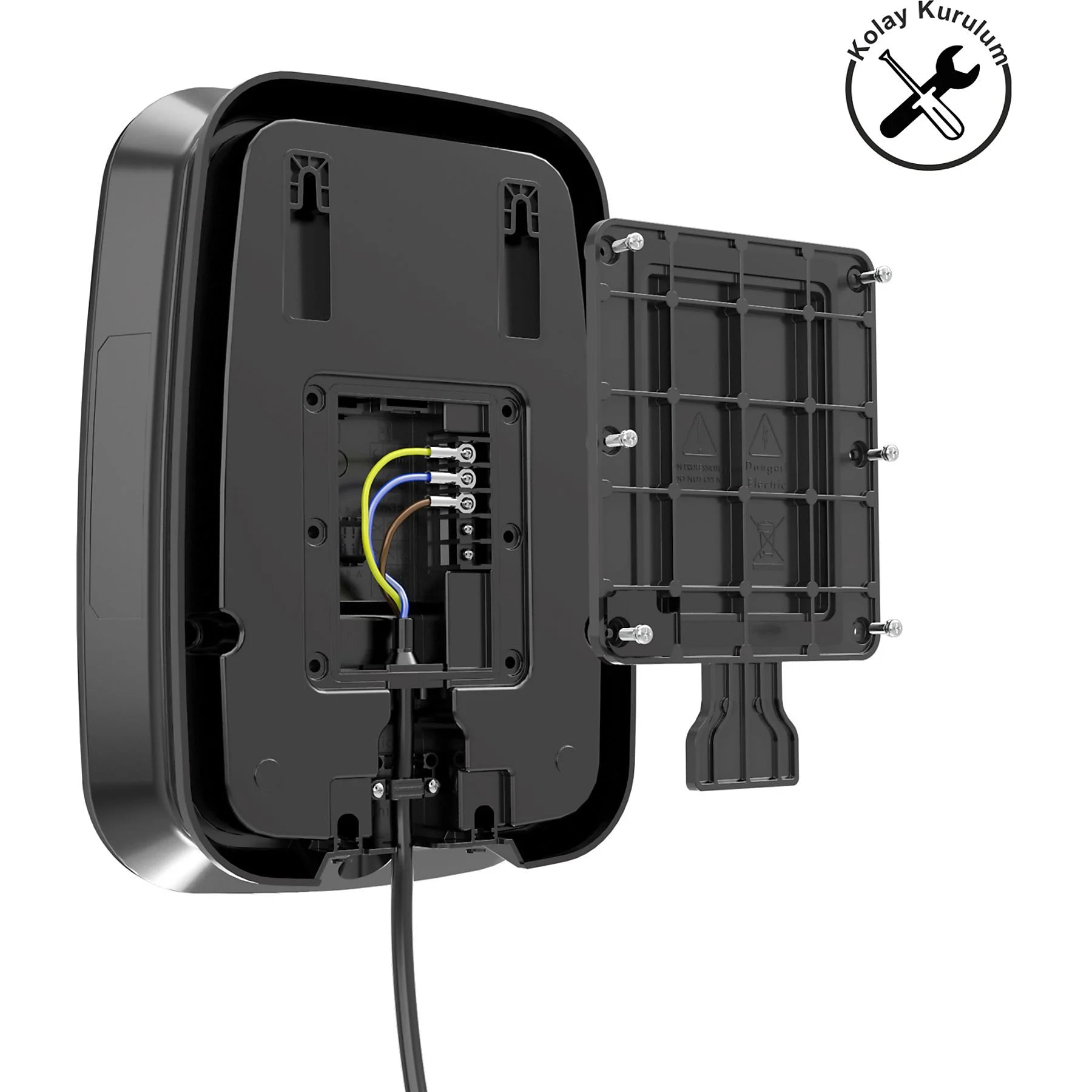 HERA Chargepack Personal 22 KW Kablolu (5m Type2) Elektrikli Araç Şarj Ünitesi Gri - BC31C
