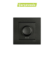 N/T Siyah Rotatif Dimmer 40-600w Mekanizma + Düğme