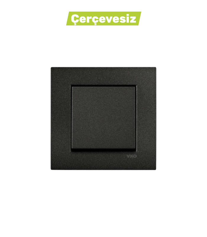 N/T Siyah Anahtar Mekanizma + Düğme