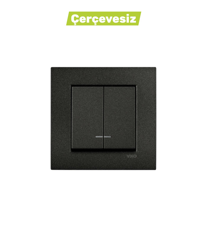 Novella Siyah Işıklı Komütatör