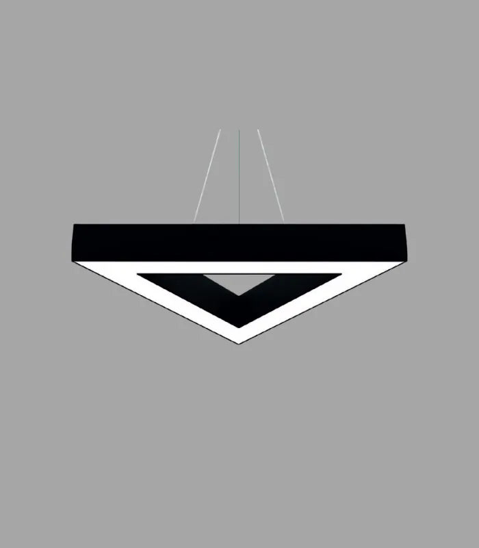 Atanur Üçgen Dekoratif 60x60x60 cm 50w Linear Armatür Beyaz 3000K - Sarı Işık Sıva Üstü ürün görseli