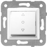 N/T Met. Beyaz Tek Düğmeli Jaluzi Mekanizma + Düğme