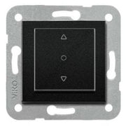 N/T Siyah Tek Düğmeli Jaluzi Mekanizma + Düğme