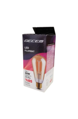 GECEM 6W ST64 E27 2700K RUSTİK AMPUL