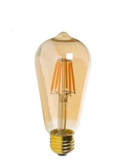 GECEM 6W ST64 E27 2700K RUSTİK AMPUL