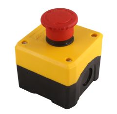 TEKLİ ACİL STOP MANTAR BUTON KUTULU