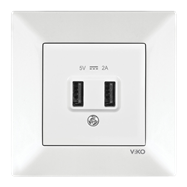 K/M BEYAZ USB ŞARJ PRİZİ 5V-2A
