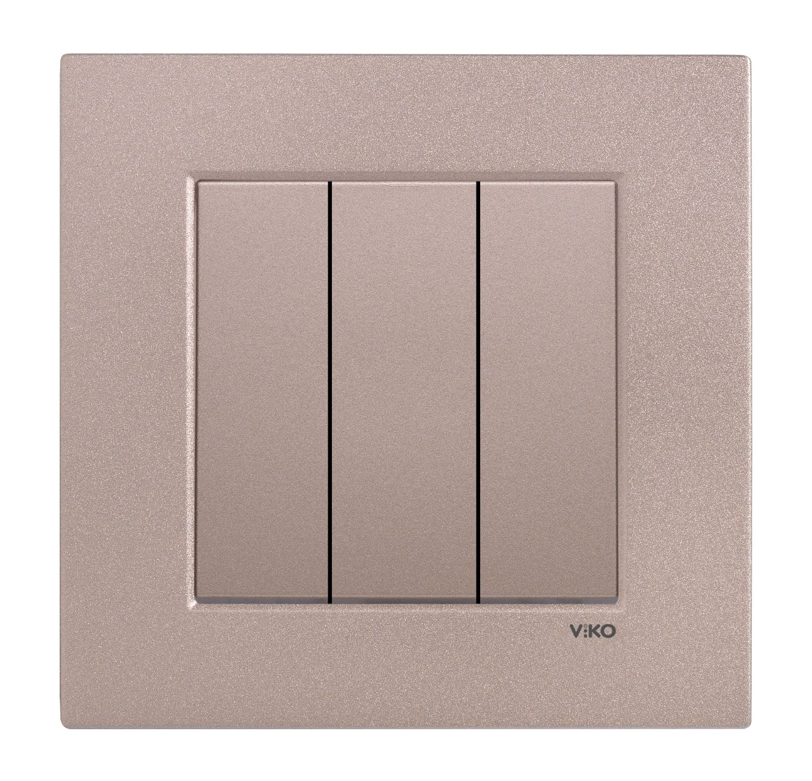 N/T BRONZ 3LÜ ANAHTAR MEKANİZMA+DÜĞME