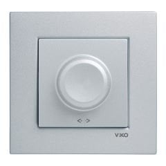 N/T GÜMÜŞ ROTATİF DİMMER 40-600W MEKANİZMA+DÜĞME